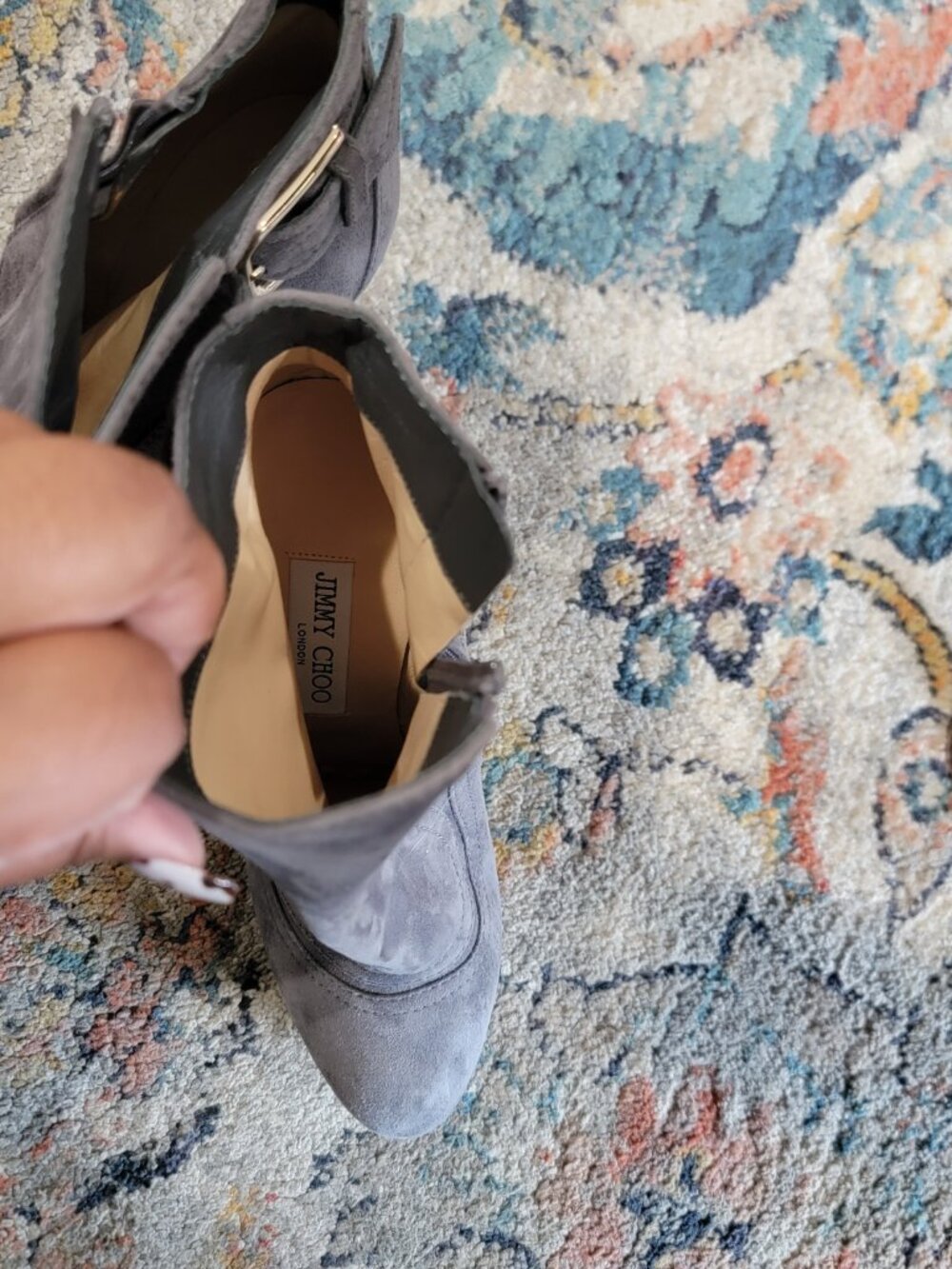 JIMMY CHOO  britney 115 suede ankle boot - Picture 3 of 4